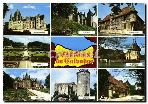 Cartes postales moderne Chateaux et Manoirs du Calvados