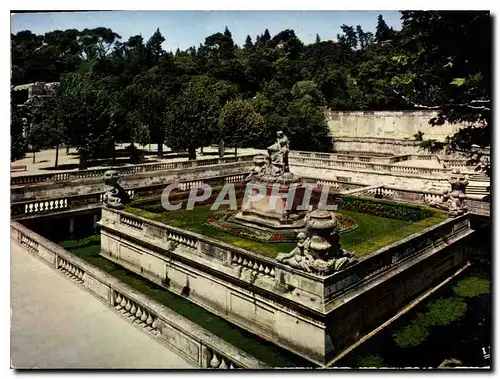 Moderne Karte Reflets de Provence Nimes Gard Les Jardins de la Fontaine XVIII siecle