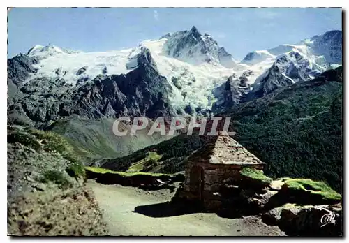 Moderne Karte En Oisans L'Oratoire da Chazelet et la Meije