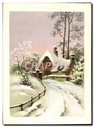 Cartes postales moderne Maison dans la neige