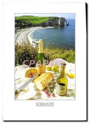 Cartes postales moderne En Normandie Gastronomie Normande a Etretat