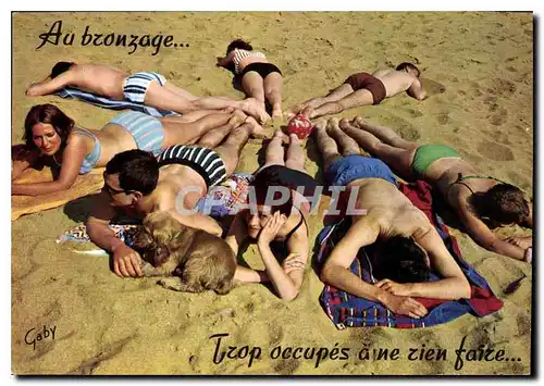 Cartes postales moderne Au bronzage Top occupes aine zien faire