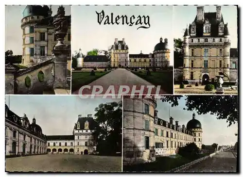 Moderne Karte Valencay Indre