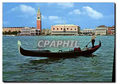 Moderne Karte Venezia Panorama con gandola