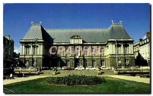 Moderne Karte Rennes nom bretton Roazhon Palais de Justice Ancien Parlement de Bretagne