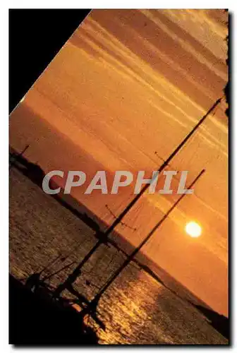 Moderne Karte Couleurs de Bretagne Derniers reflets sur la cote
