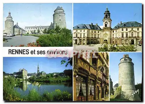 Moderne Karte Couleurs et Lumiere de France La Bretagne Rennes Ille et Vilaine et ses environs