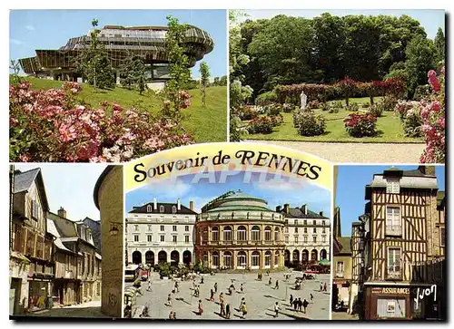 Moderne Karte Couleurs et Lumiere de France La Bretagne Rennes
