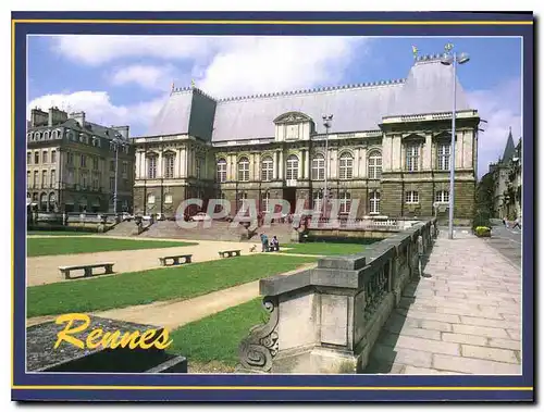 Moderne Karte Couleurs de Bretagne Rennes Ille et Vilaine Capitale de la Bretagne