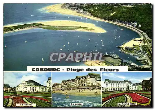 Moderne Karte La Cote Fleurie Cabourg Calvados