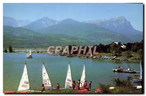 Moderne Karte Embrun Hautes Alpes Le Plan d'Eau et le Grand Morgon