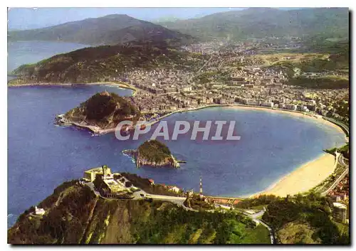 Cartes postales moderne San Sebastian Vista aerea vue aerienne