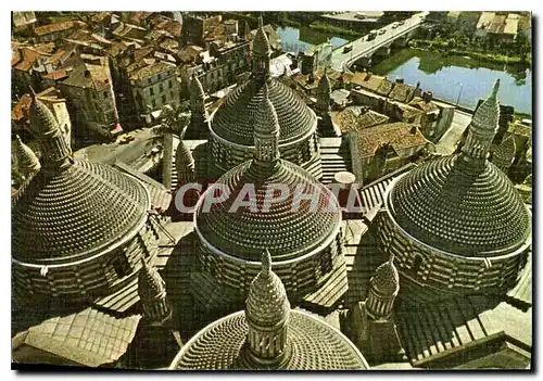 Moderne Karte Perigueux Dordogne Les cing coupoles de la Cathedrale St Front