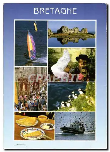 Moderne Karte Couleurs de Bretagne Traditions et patrimonie