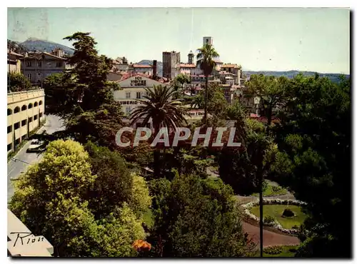 Cartes postales moderne La Cote d'Azur inoubliable Grasse Vue generale au loin la Dent de Chien