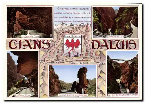 Cartes postales moderne Paysages de France Circuit Cians Daluis