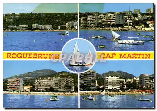 Cartes postales moderne Cote d'Azur Roquebrune Cap Martin Carnoles et ses plages