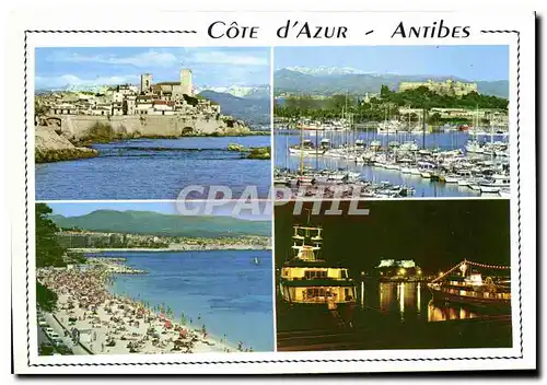 Cartes postales moderne Cote d'Azur Souvenir d'Antibes