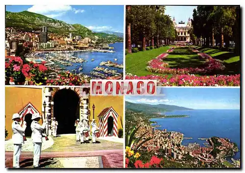 Cartes postales moderne Principaute de Monaco Vue generale Le Casin Le Palais