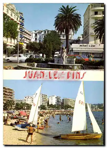 Moderne Karte La Cote d'Azur inoubliable Juan les Pins