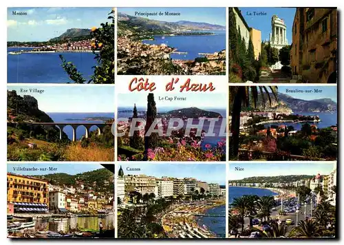 Cartes postales moderne La Cote d'Azur