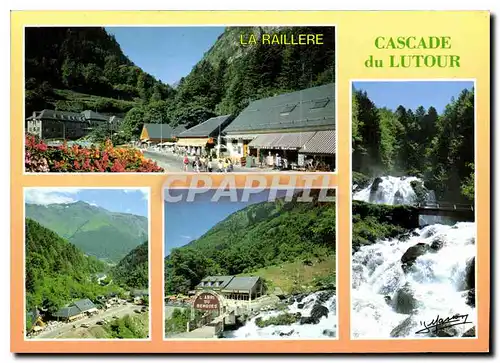 Cartes postales moderne Hautes Pyrenees Cauterets la Raillere et la cascade du Lutour