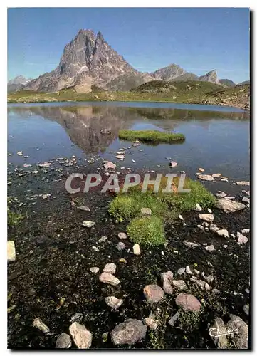 Moderne Karte Pyrenees Pic du Midi d'Ossau et lac d'Ayous