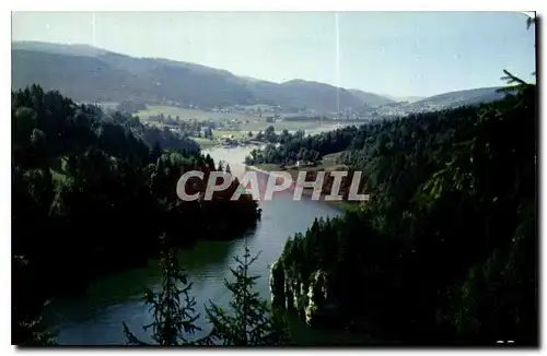 Cartes postales moderne La Franche Comte Pittoresque Le Saut du Doubs Frontiere Franco Suisse Les Bassins Profondeur