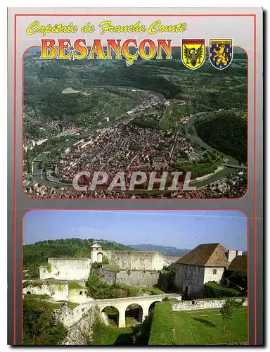 Cartes postales moderne Images de Franche Comte Besancon Doubs La Rouche Interieur de la Citadelle