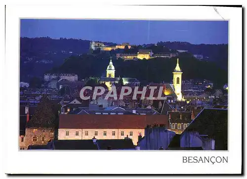 Cartes postales moderne Besancon Les illuminations l'eglise Saint Pierre