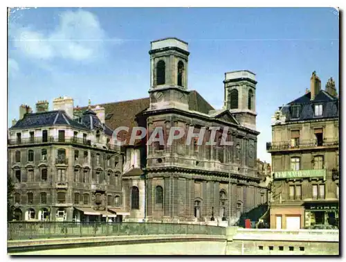 Moderne Karte Couleurs et Lumiere de France Besancon Doubs Le nouveau Pont Battant et l'Eglise Sainte Madelein