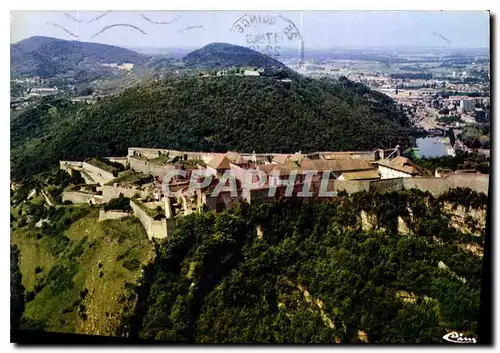 Moderne Karte Besancon Doubs Vue aerienne La Citadelle