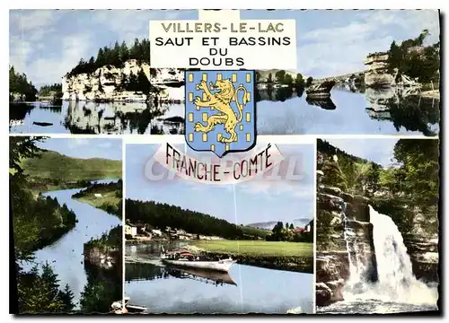 Cartes postales moderne Frontiere Franco Suisse Villers le Lac Doubs Le Rocher de l'Echo La Casquette