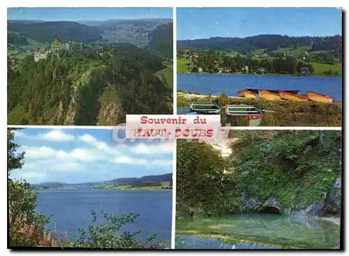 Moderne Karte La Franche Comte Pittoresque Le Chateau de Joux Lac de St Point