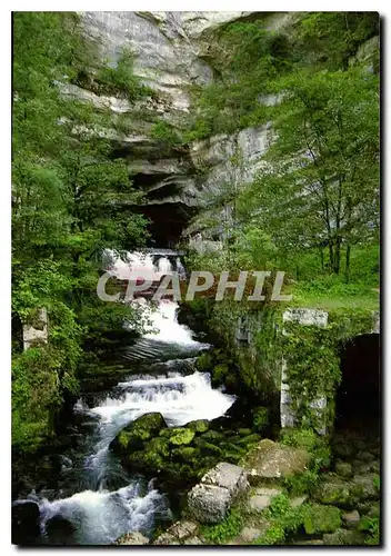 Moderne Karte Images de Franche Comte Le Haut Doubs Environs de Mouthier Hte Pierre Doubs La source de la Loue