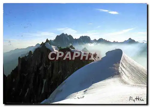 Cartes postales moderne Traversee Aiguille du Midi Aiguille du Plan