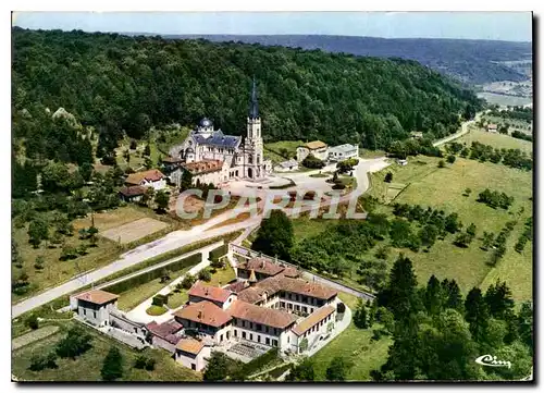 Moderne Karte Domremy la Pucelle Vosges Vue aerienne Basilique Nationale de Ste Jeanne d'Arc Au premier paln L