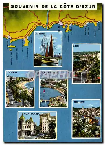 Cartes postales moderne Souvenir de la Cote d'Azur