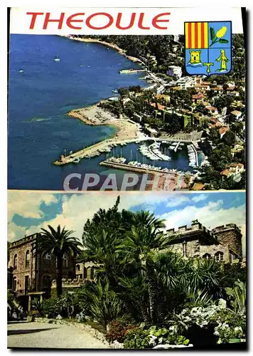 Cartes postales moderne Corniche Souvenir de Theoule Vue panoramique Le Chateau