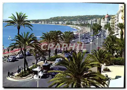 Moderne Karte La Cote d'Azur Nice La Promenade des Anglais