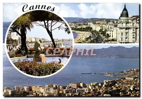 Moderne Karte Souvenir de Cannes