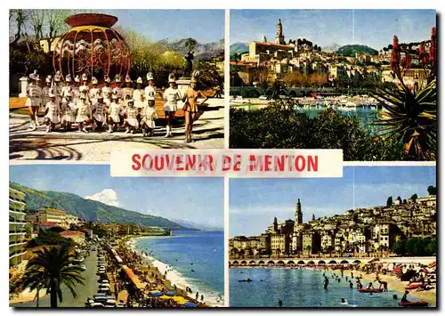 Cartes postales moderne Menton Cote d'Azur Souvenir de Menton