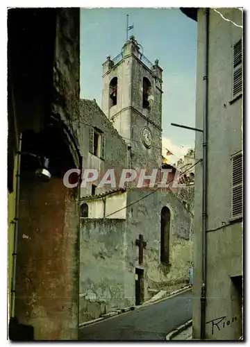 Cartes postales moderne La Cote d'Azur inoubliable Hayt de Cagnes Montee de la Bourgade l'Eglise