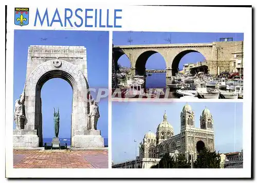 Cartes postales moderne Au soleil de la Cote d'Azur Marseille Monument aux morts d'Orient