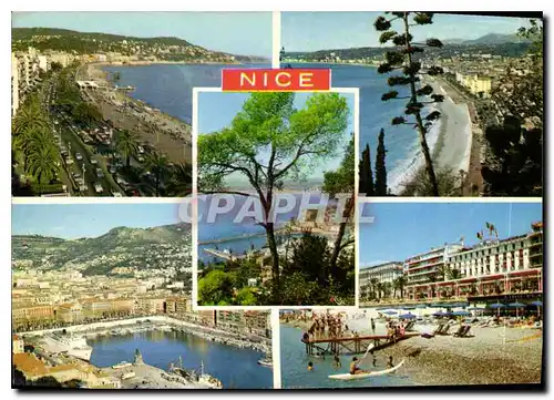 Cartes postales moderne Soleil de la Cote d'Azur Promanade des Anglais Vue generale de la Baie des Anges