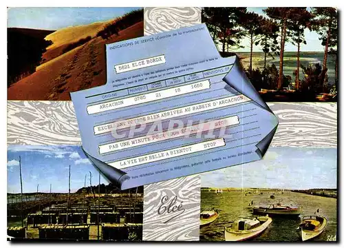 Cartes postales moderne Bassin d'Arcachon Gironde de gache a droite