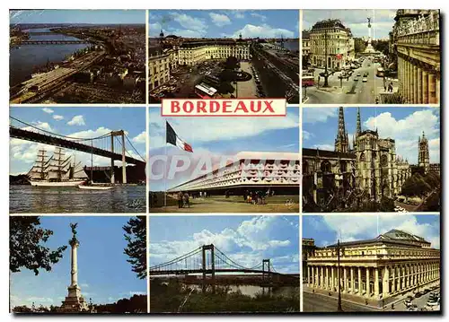 Cartes postales moderne Bordeaux de gauche a droite