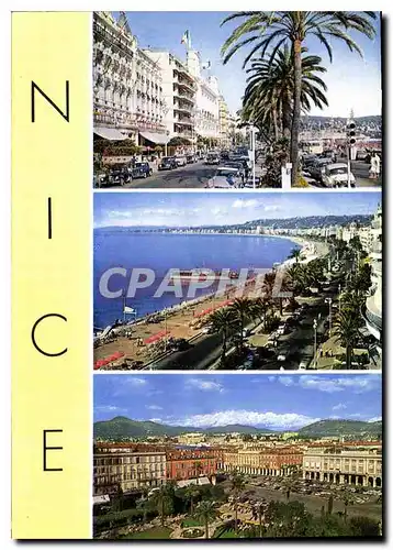 Moderne Karte Souvenir de Nice