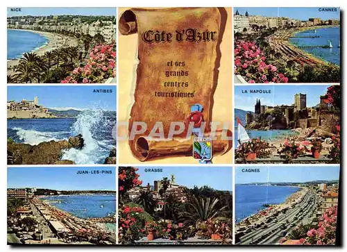 Cartes postales moderne Cote d'Azur French Riviera Souvenir de la Cote d'Azur