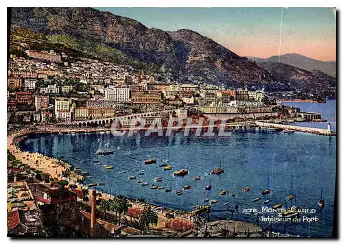 Cartes postales moderne Monte Carlo Interieur du Port